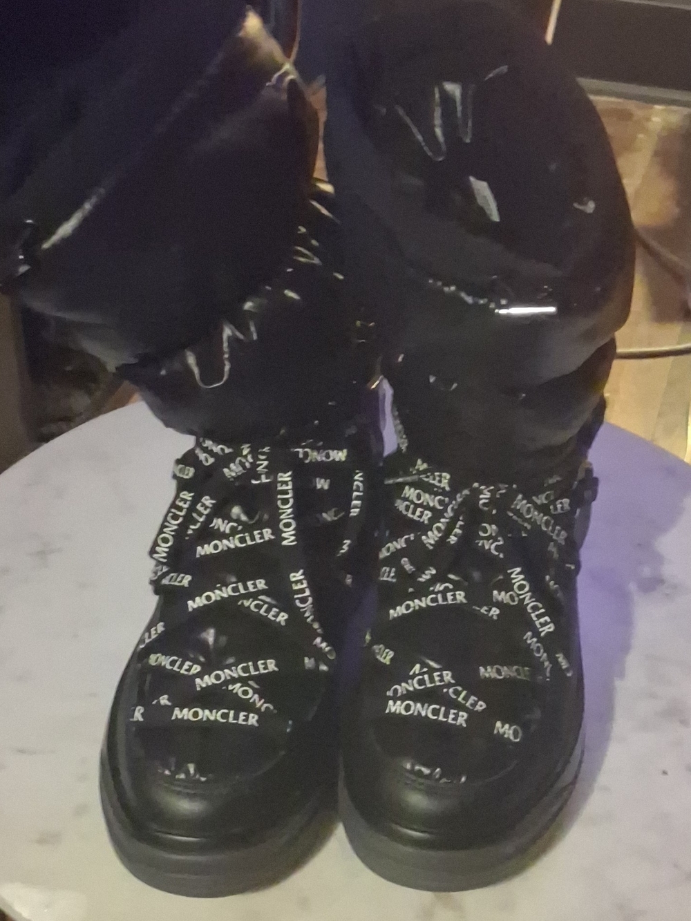 Womens Moncler Black Winter Boots